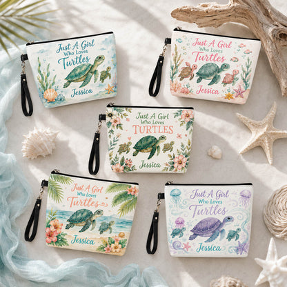 Sea Turtle Beach Lover - Personalized Cosmetic Bag