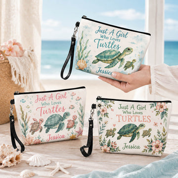 Sea Turtle Beach Lover - Personalized Cosmetic Bag