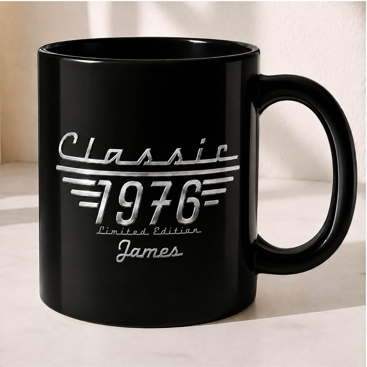 Classic 1976 Limited Edition Birthday Gift for Him - Personalized Birth Year Mug