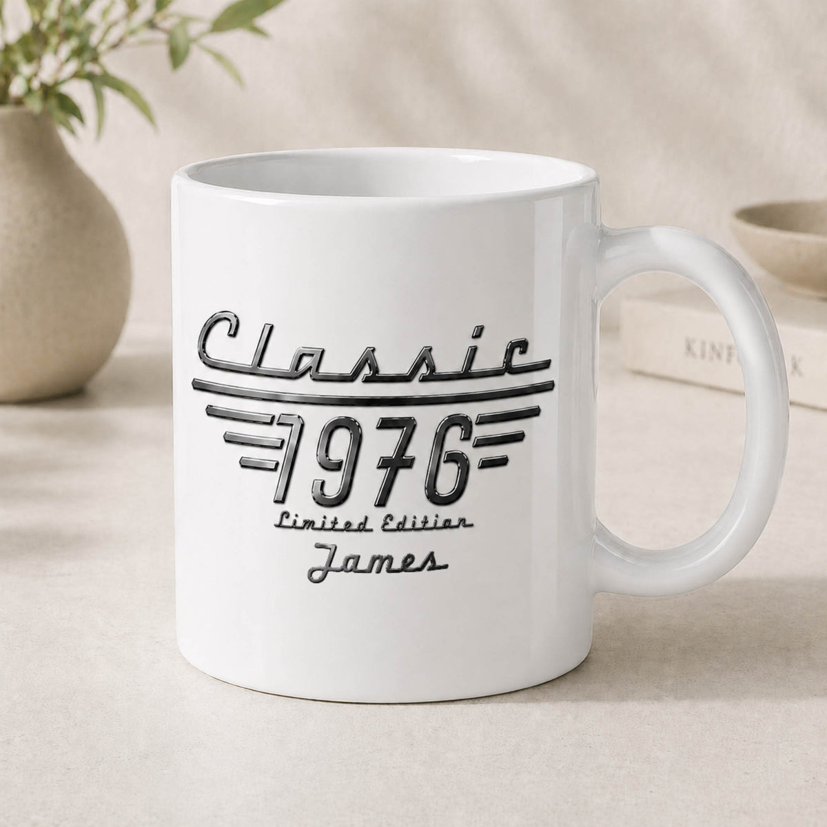 Classic 1976 Limited Edition Birthday Gift for Him - Personalized Birth Year Mug
