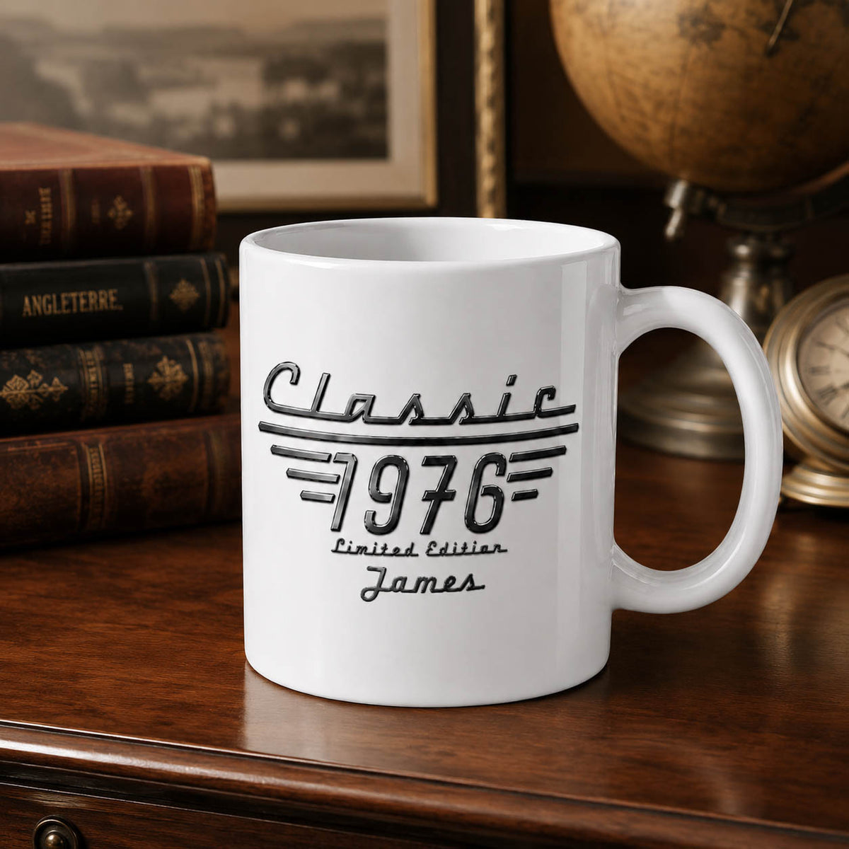 Classic 1976 Limited Edition Birthday Gift for Him - Personalized Birth Year Mug